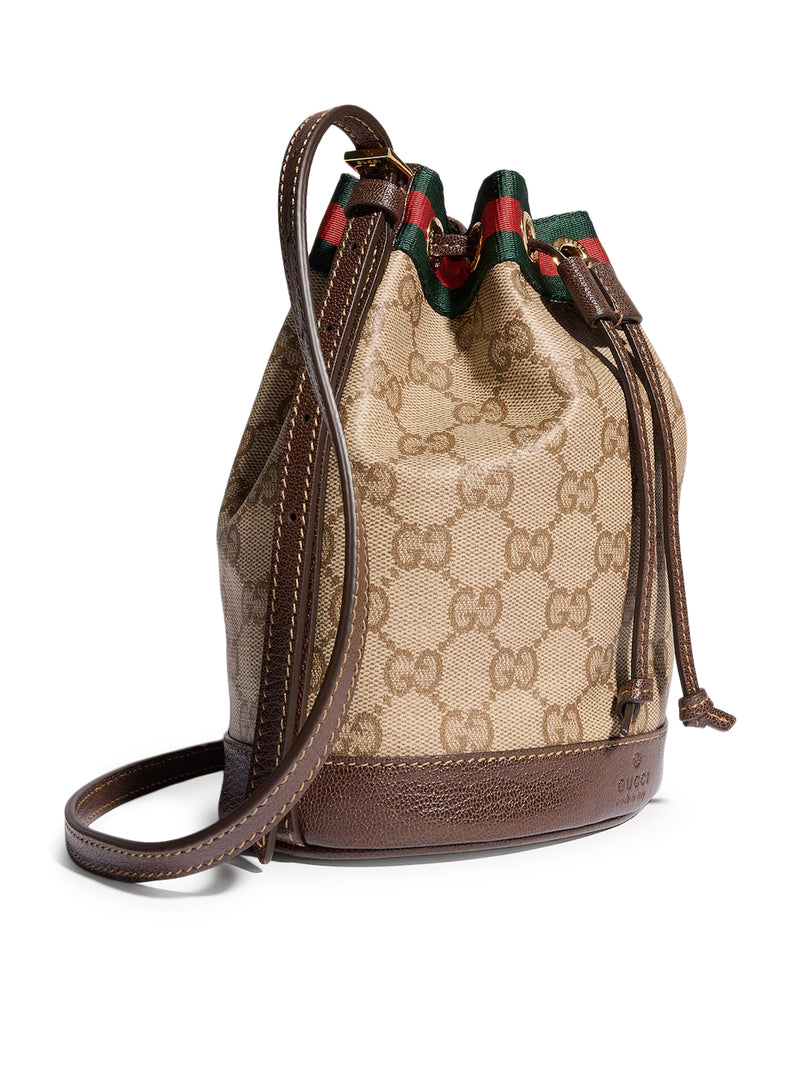 MINI BORSA A SECCHIELLO CON NASTRO WEB
