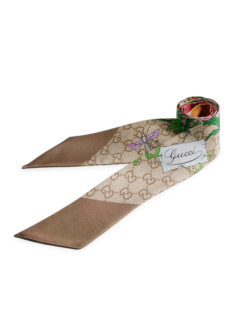 FOULARD IN SETA STAMPATA