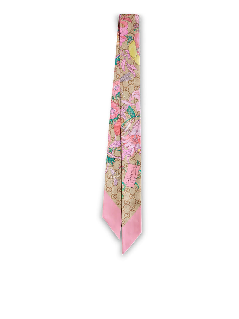 FOULARD FLORA IN SETA STAMPATA
