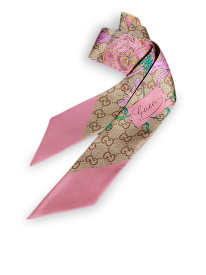 FOULARD FLORA IN SETA STAMPATA