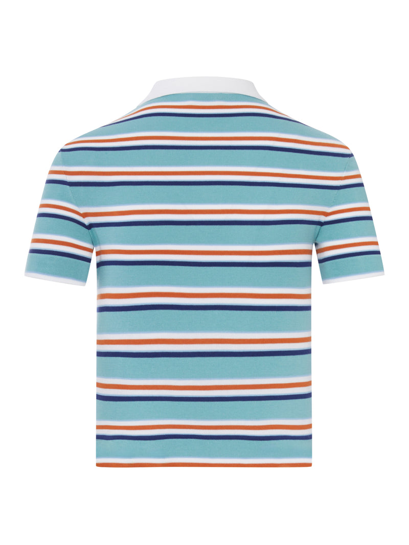 POLO A RIGHE IN COTONE