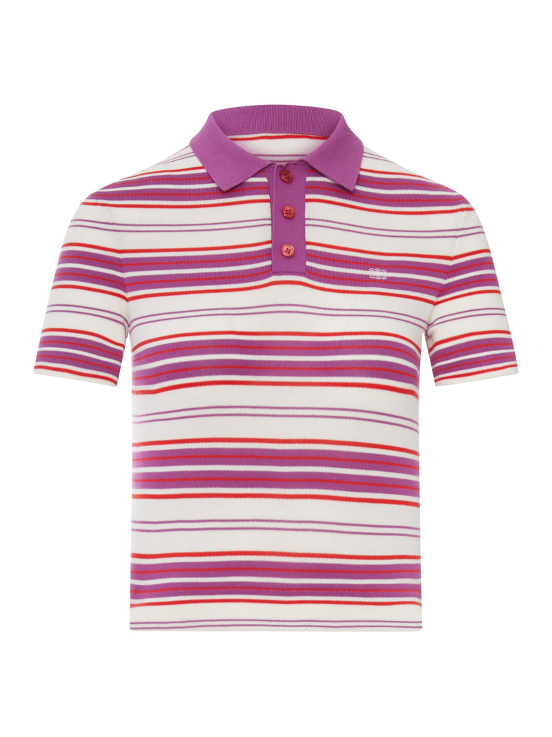 POLO A RIGHE IN COTONE