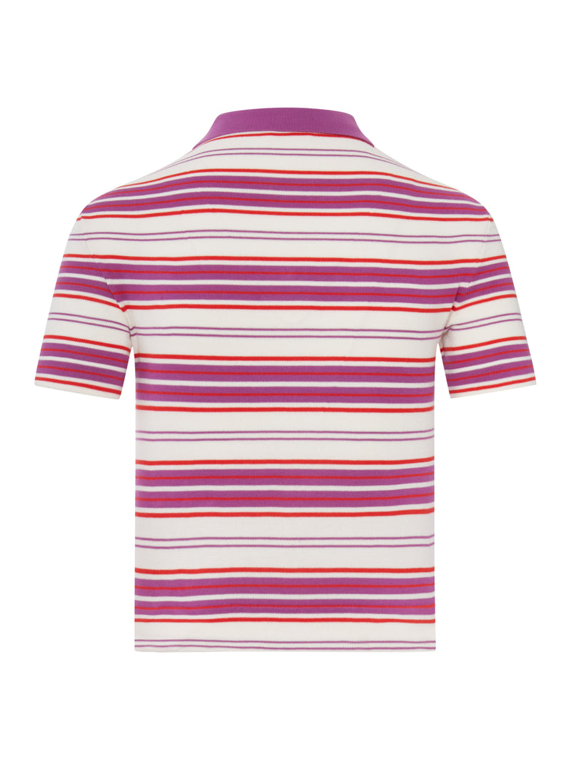 POLO A RIGHE IN COTONE