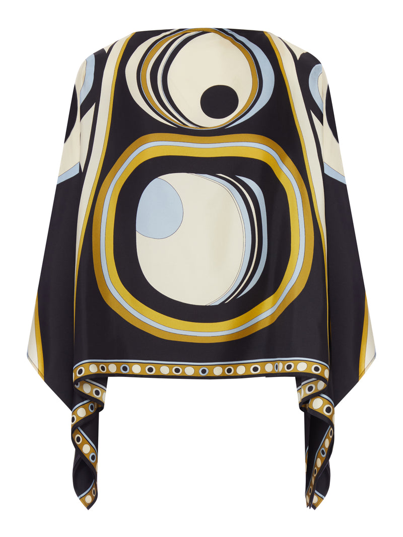 TOP FOULARD ASIMMETRICO IN SETA