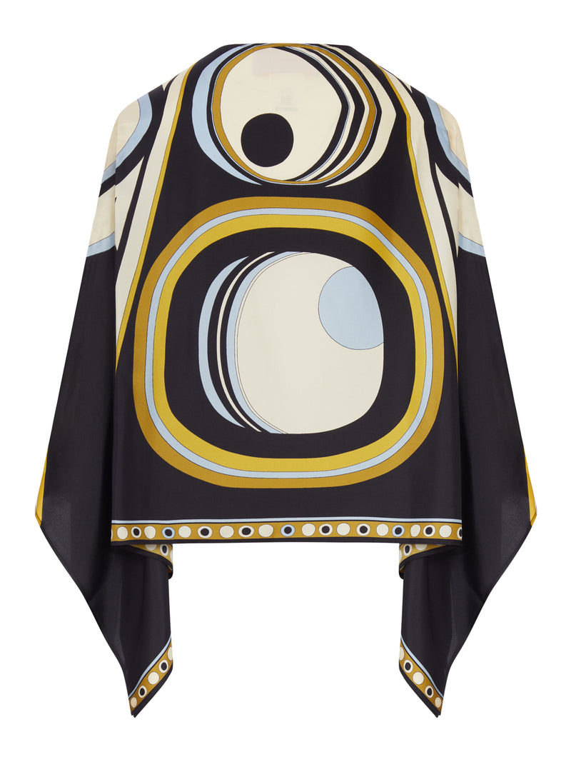 TOP FOULARD ASIMMETRICO IN SETA