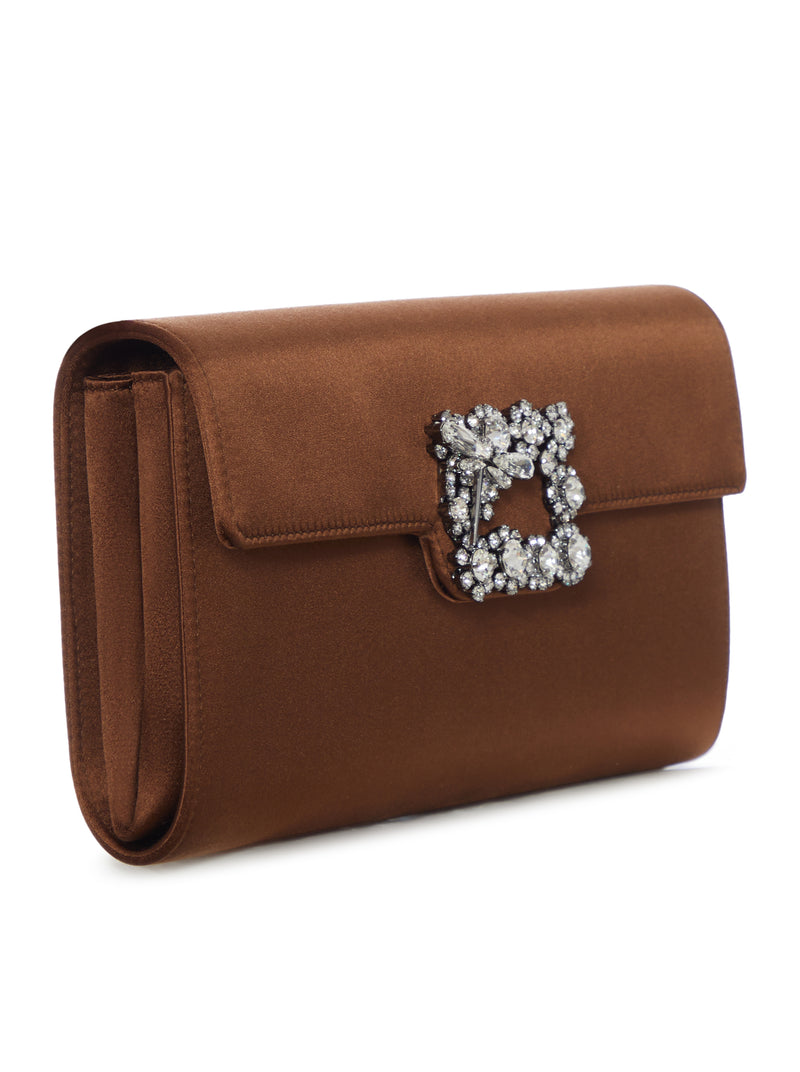 CLUTCH DRAGONFLY FLOW IN RASO CON FIBBIA GIOIELLO