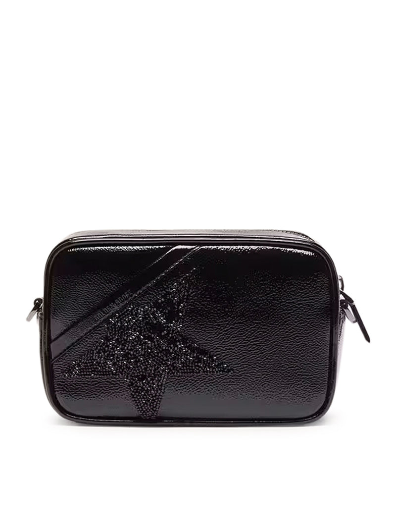 MINI STAR BAG IN PELLE NERA E STELLA CON CRISTALLI SWAROVSKI