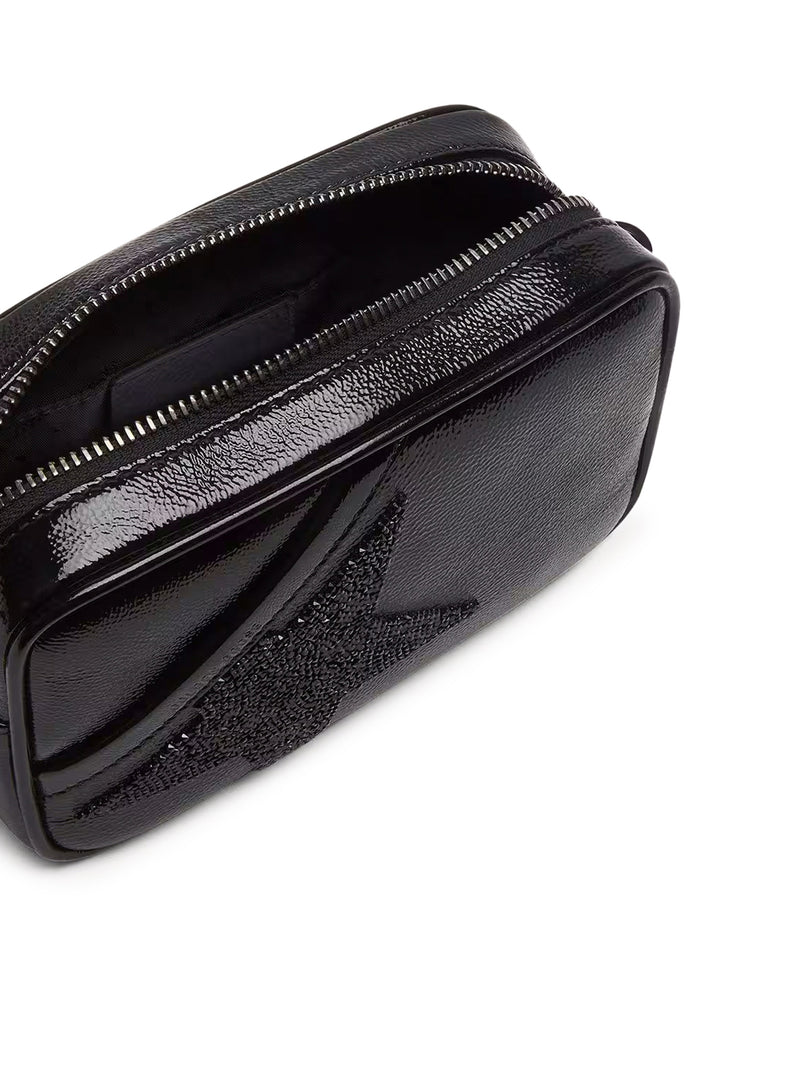 MINI STAR BAG IN PELLE NERA E STELLA CON CRISTALLI SWAROVSKI