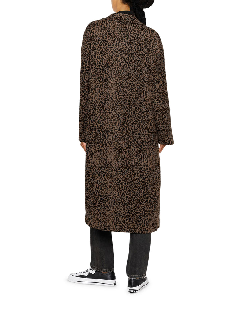 CAPPOTTO LUNGO STAMPA LEOPARDATA