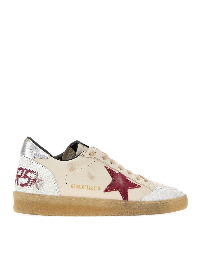 SNEAKERS BALL-STAR IN PELLE CON INSERTI CRAQUELÉ