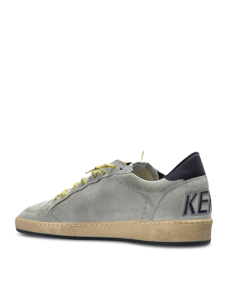 BALL-STAR IN SUEDE GRIGIO CON STELLA E PATCH BLU