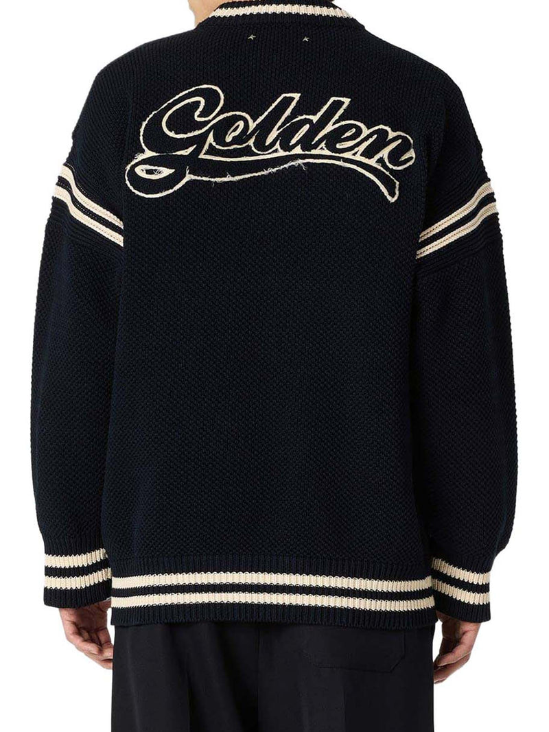 MAGLIONE BOXY CON LOGO RICAMATO