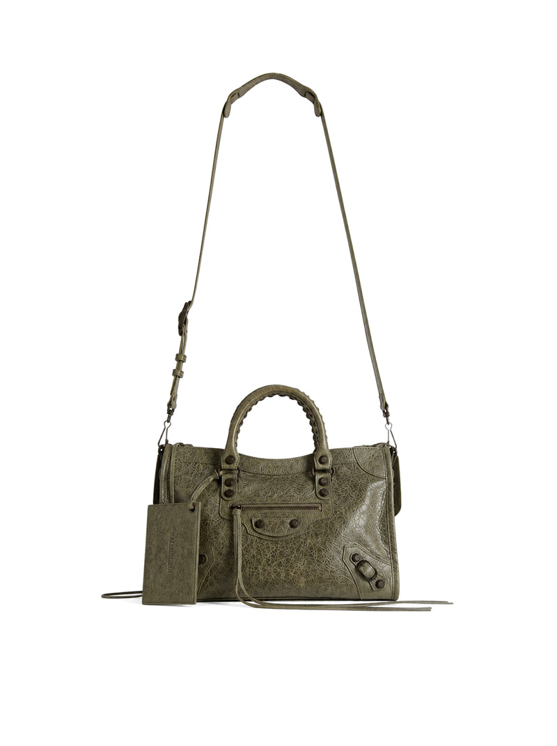 BORSA LE CITY PICCOLA IN PELLE DI AGNELLO ARENA CON FINITURE OTTONE