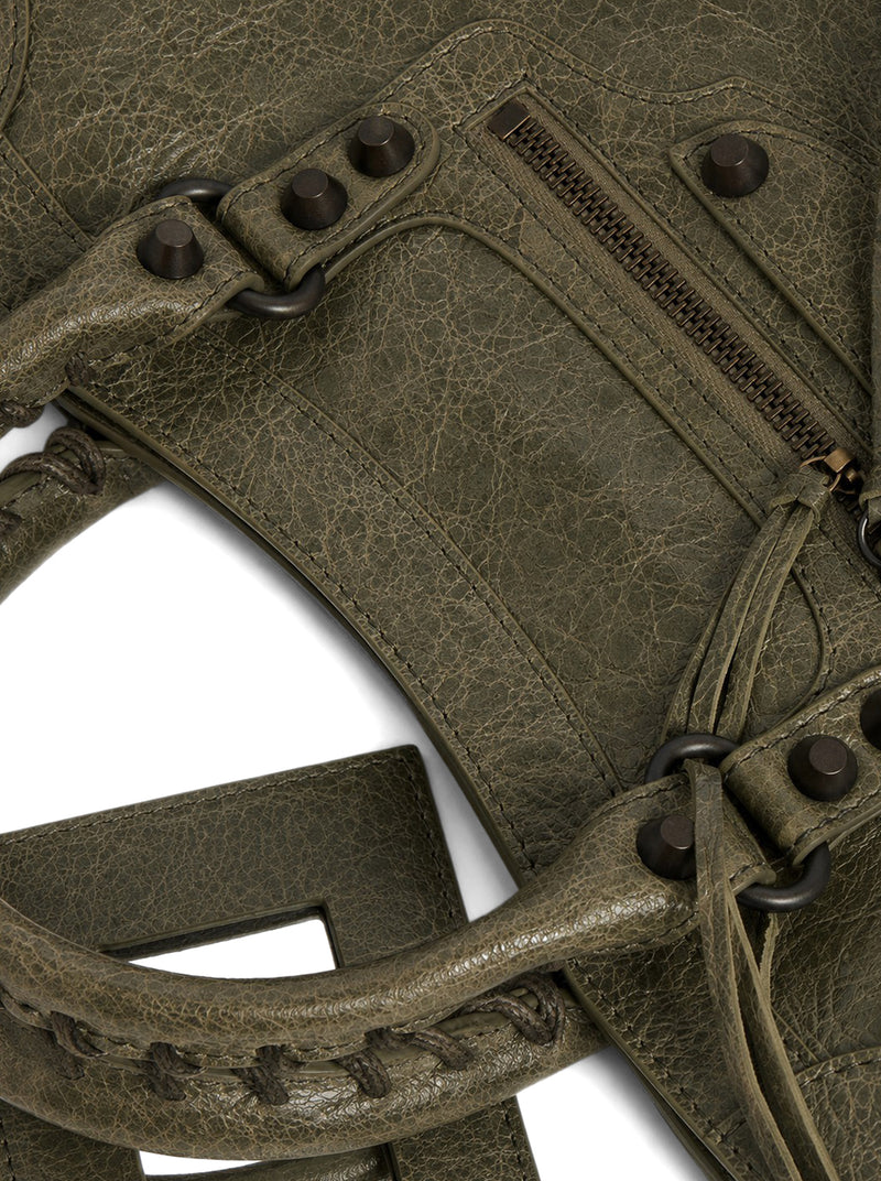 BORSA LE CITY PICCOLA IN PELLE DI AGNELLO ARENA CON FINITURE OTTONE