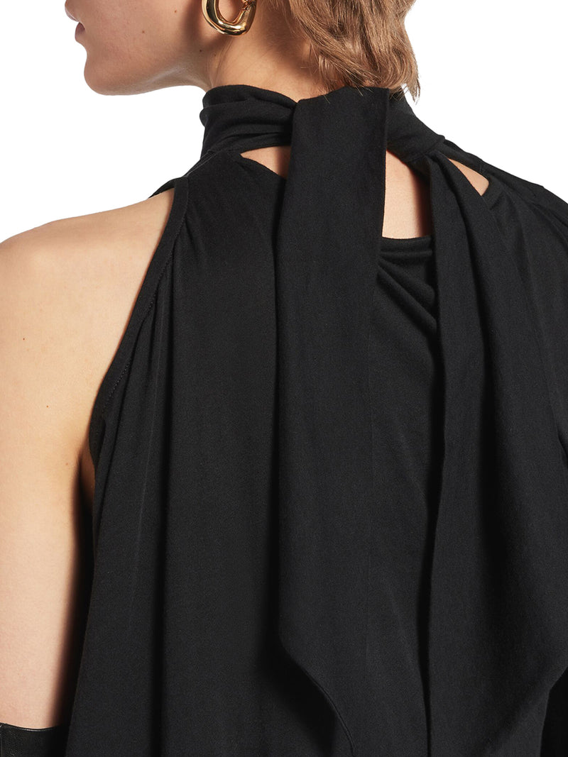 ABITO DRAPPEGGIATO THE DOOR LUNGO DA DONNA IN NERO