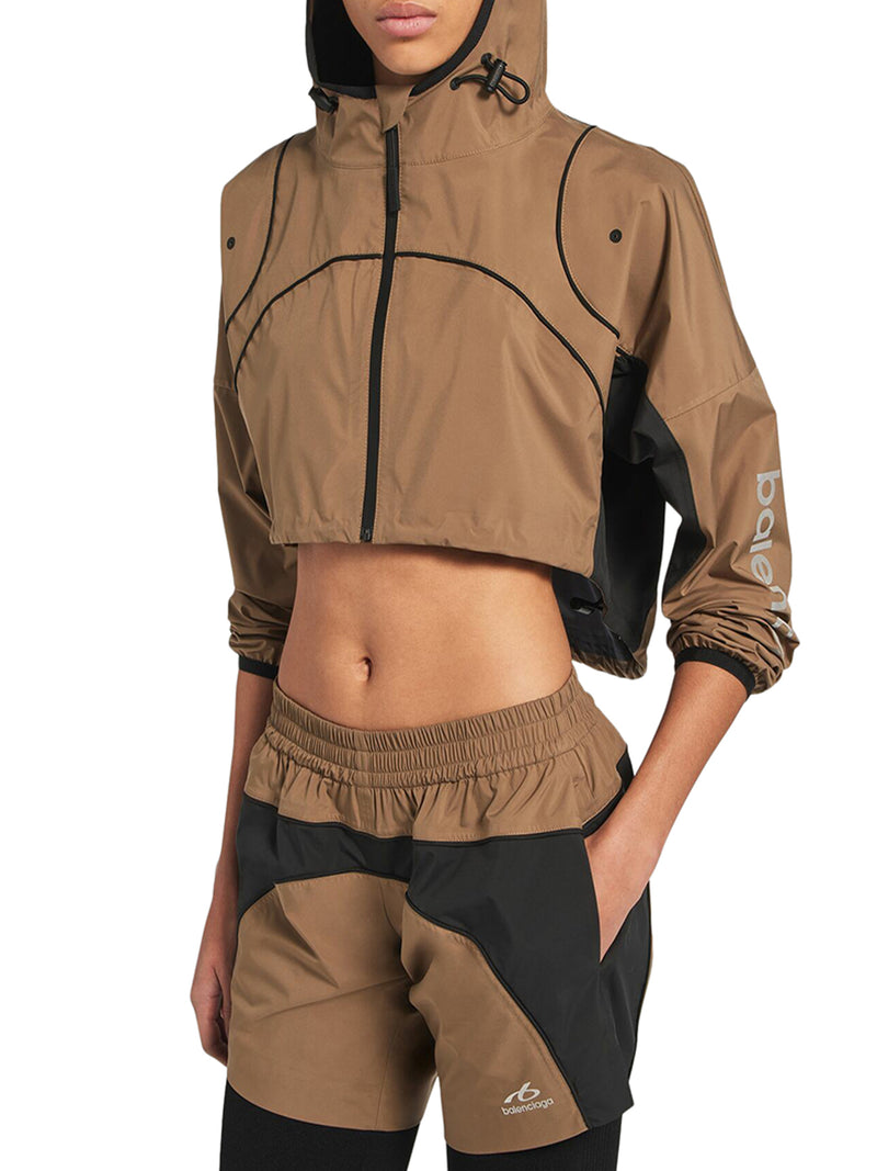 GIACCA TECHWEAR CROPPED IN CAMMELLO