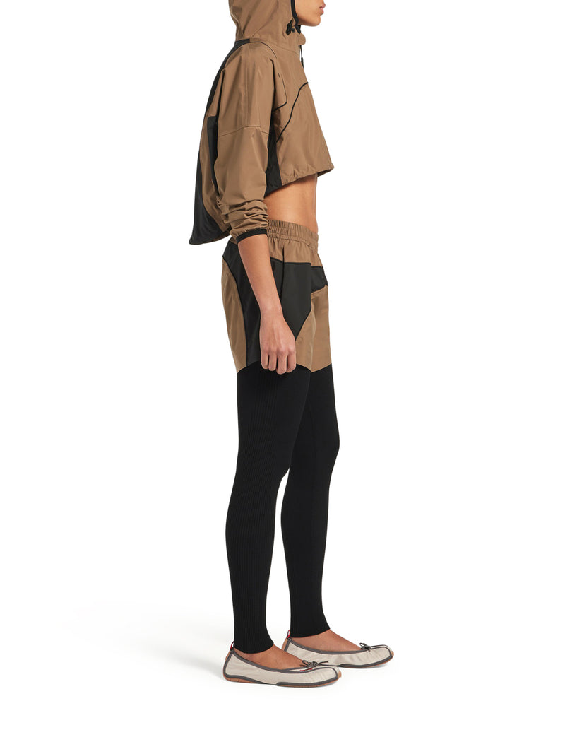 GIACCA TECHWEAR CROPPED IN CAMMELLO