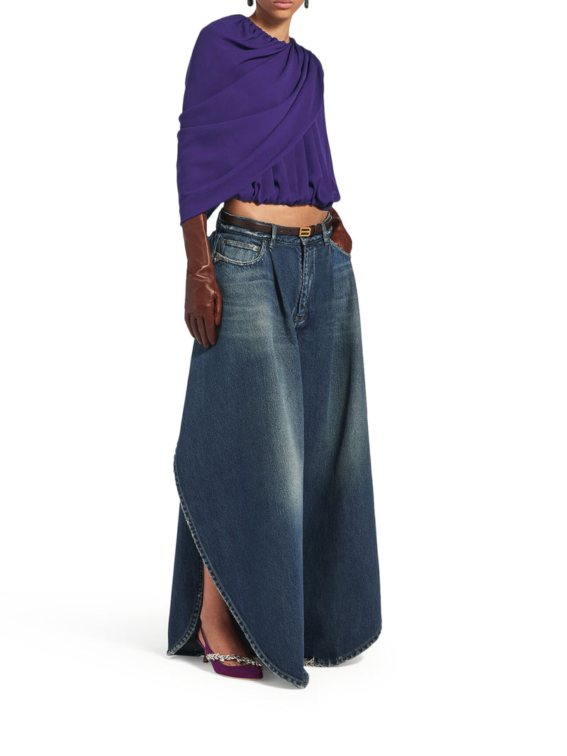 TOP MANTELLA DA DONNA IN VIOLA