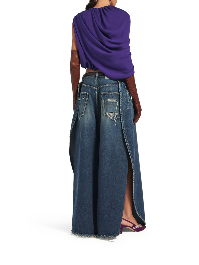 TOP MANTELLA DA DONNA IN VIOLA