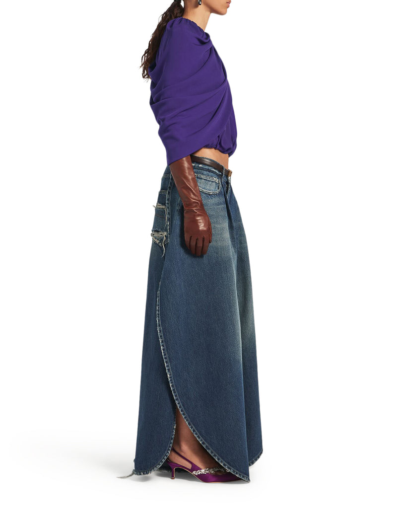 TOP MANTELLA DA DONNA IN VIOLA