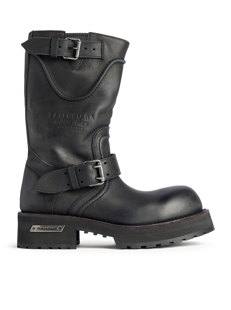 STIVALI VENOM IN PELLE EFFETTO WORN-OUT