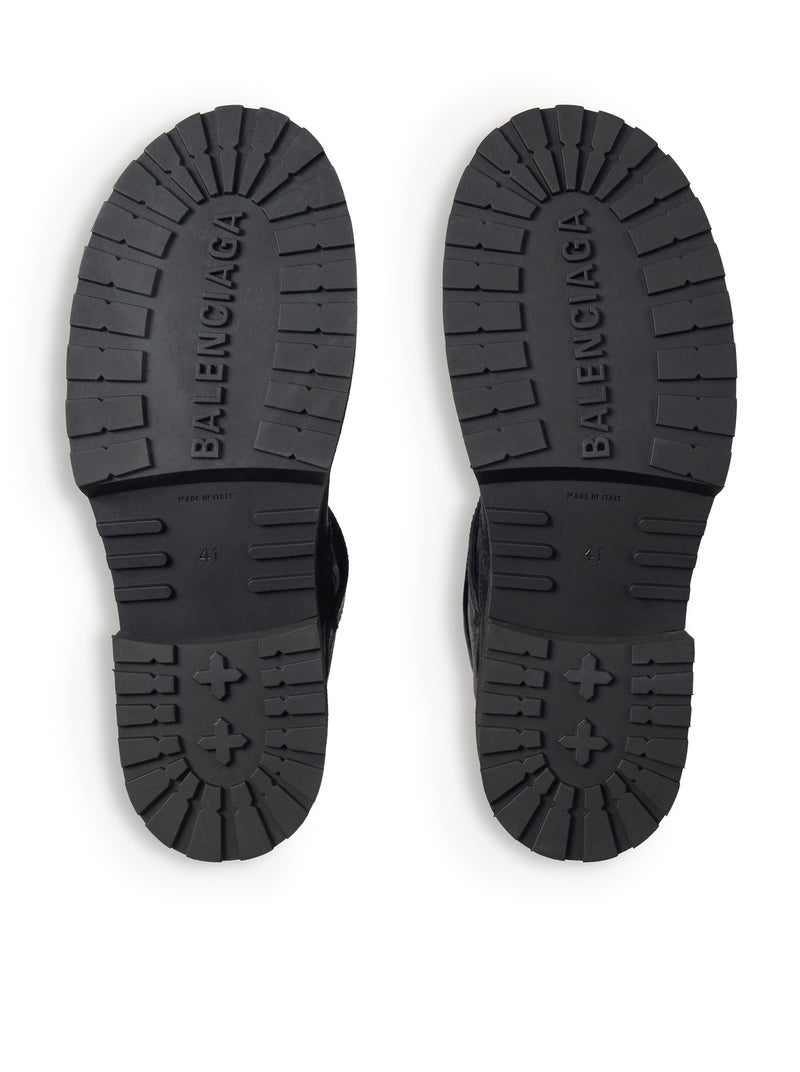 STIVALI VENOM IN PELLE EFFETTO WORN-OUT