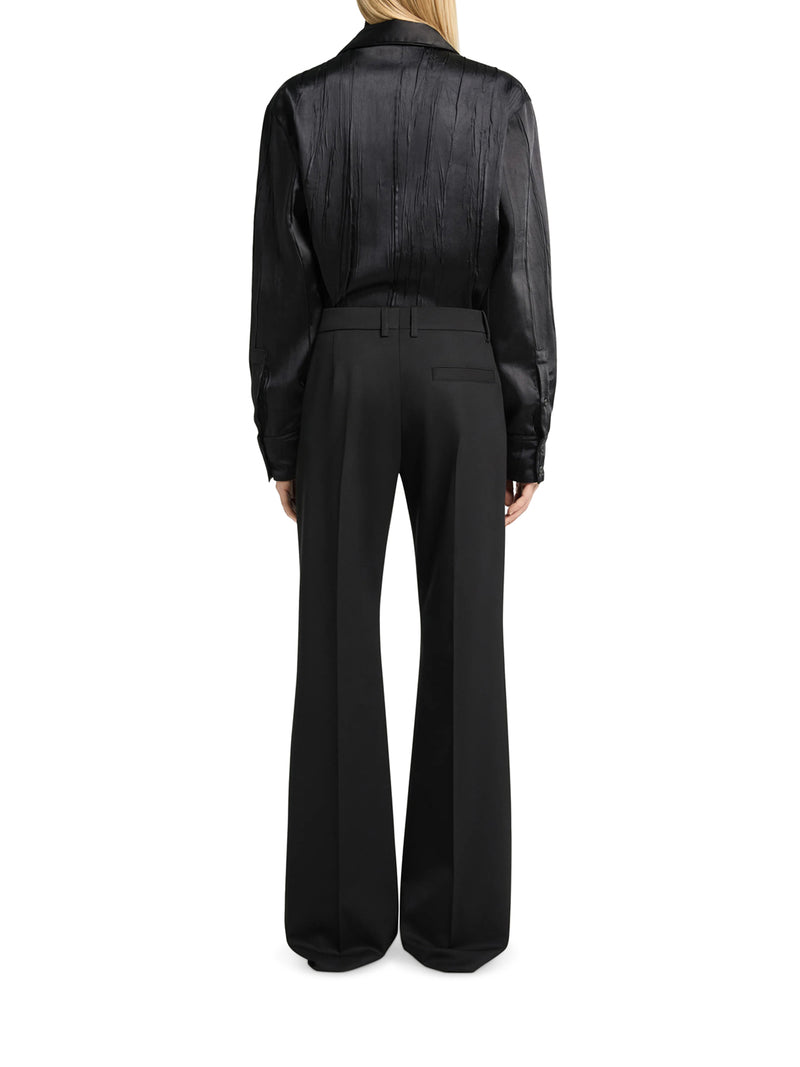 CAMICIA OVERSIZE IN RASO CRINKLED
