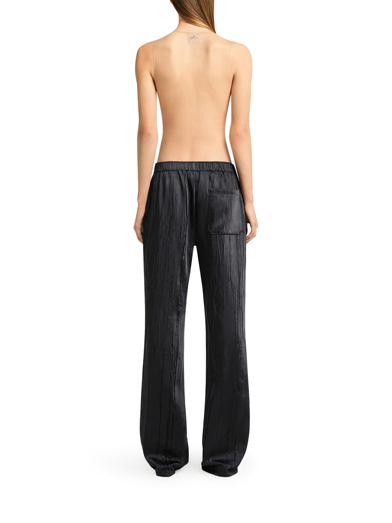 PANTALONI AMPI IN RASO STROPICCIATO