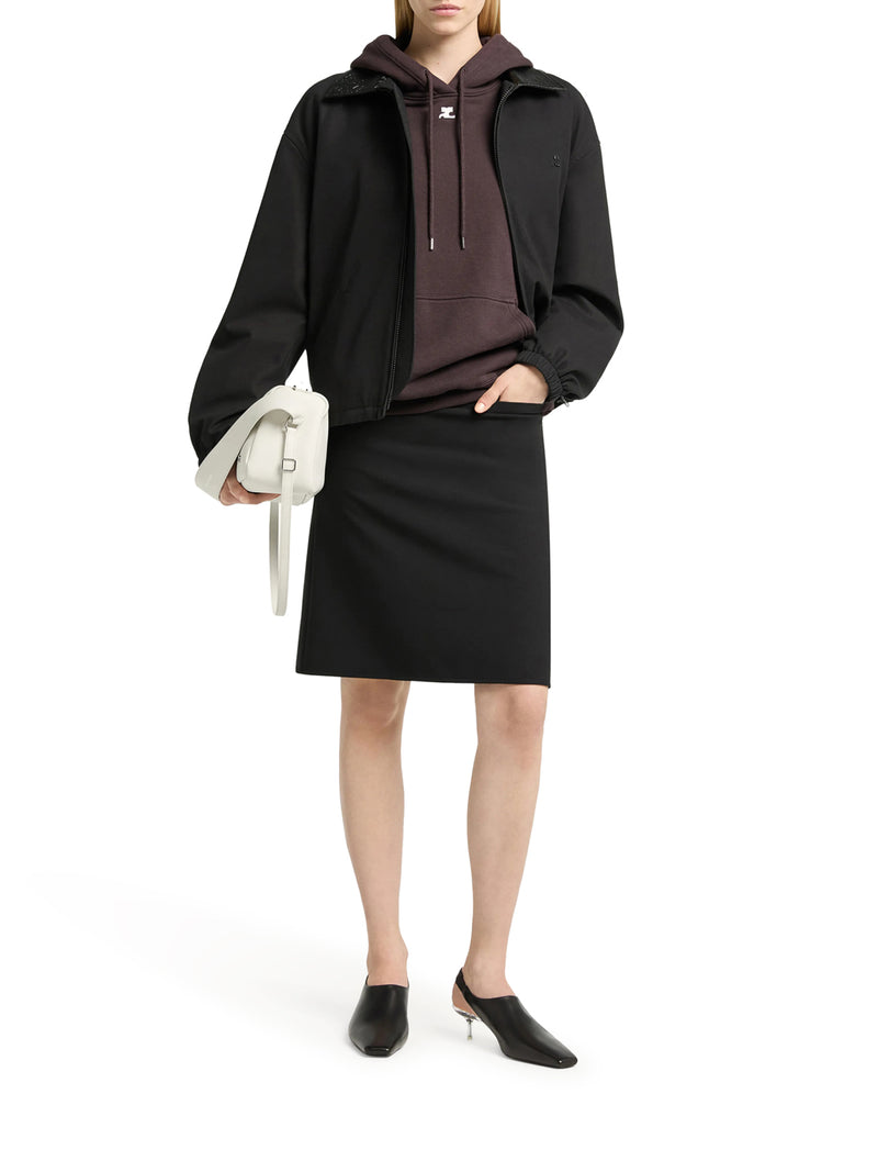 BOMBER CON COLLETTO IN VINILE
