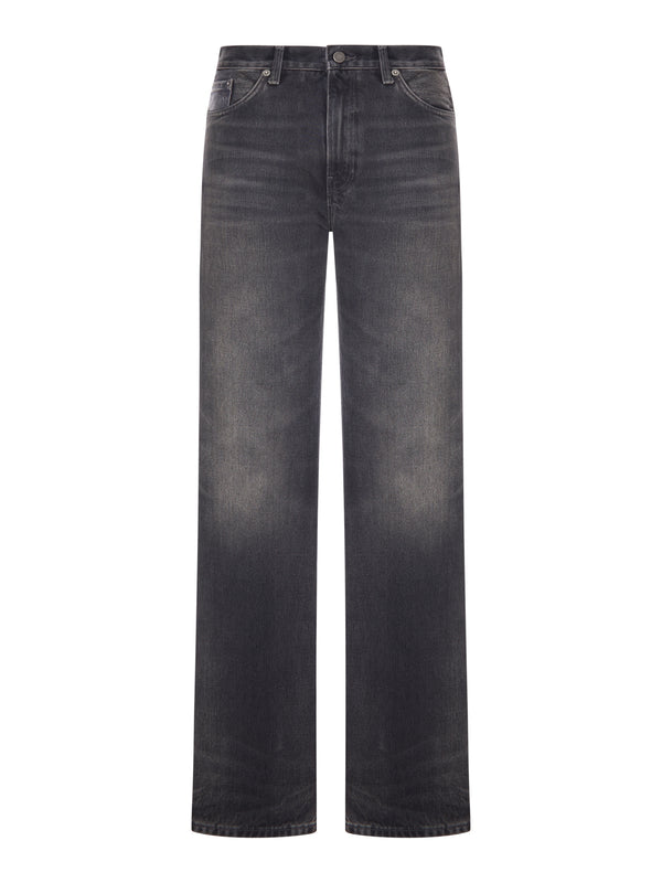 JEANS STRAIGHT LEG IN DENIM LAVAGGIO SCURO