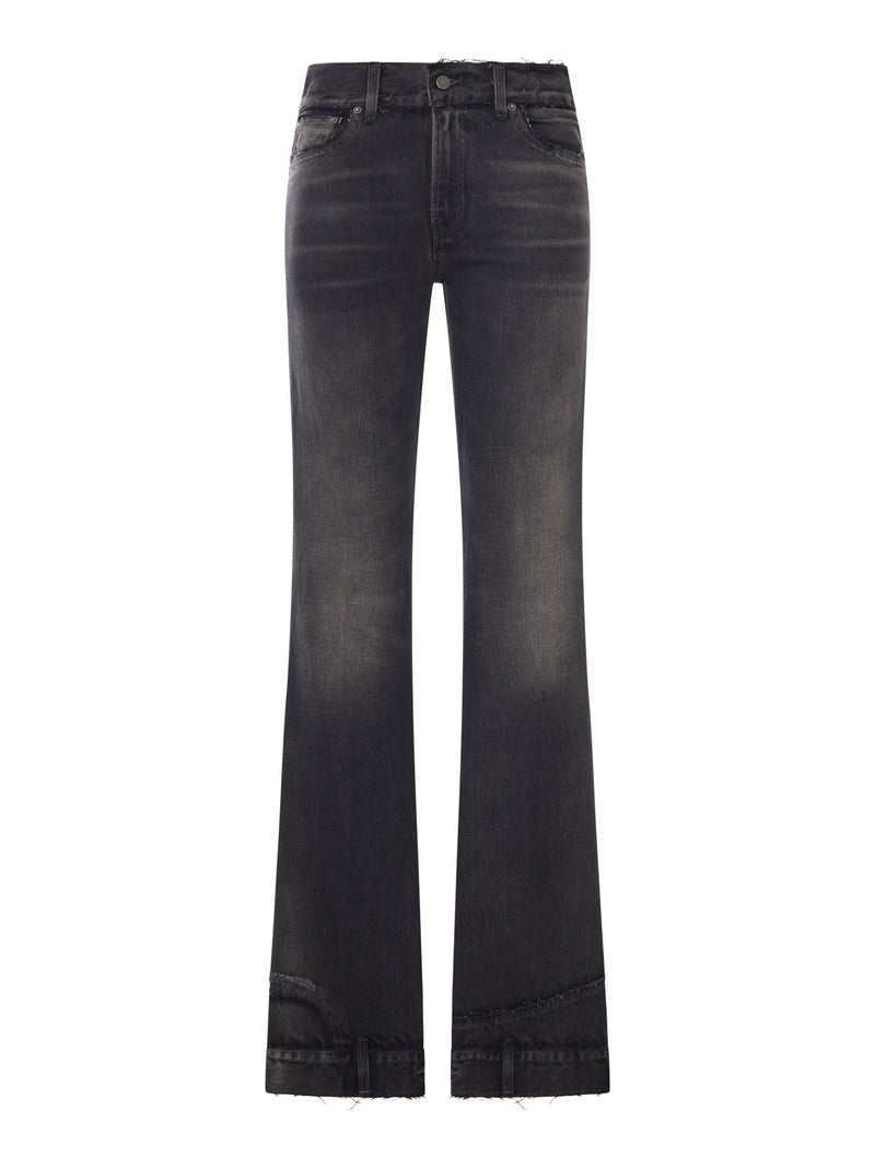 JEANS FLORA CUT EFFETTO VINTAGE
