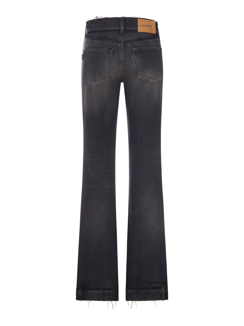JEANS FLORA CUT EFFETTO VINTAGE