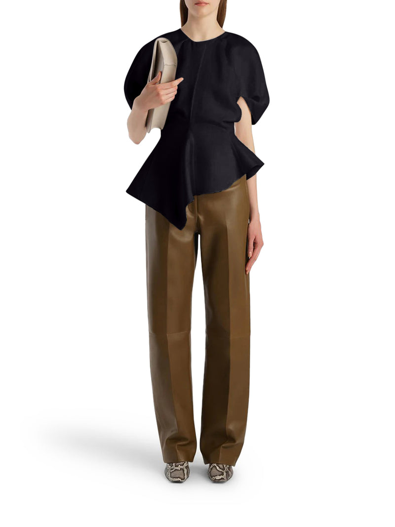 RUMI TOP IN MISTO LINO