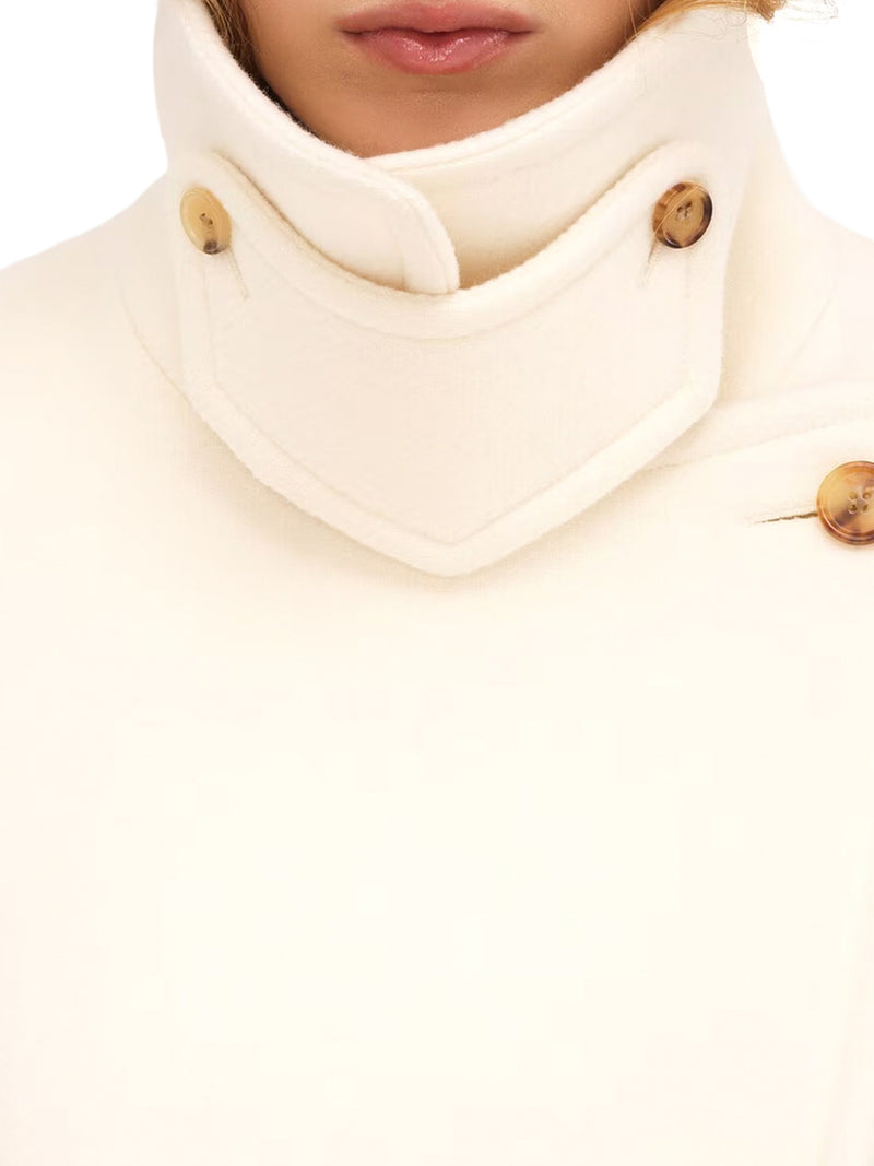 CAPPOTTO CORTO OVERSIZE IN LANA