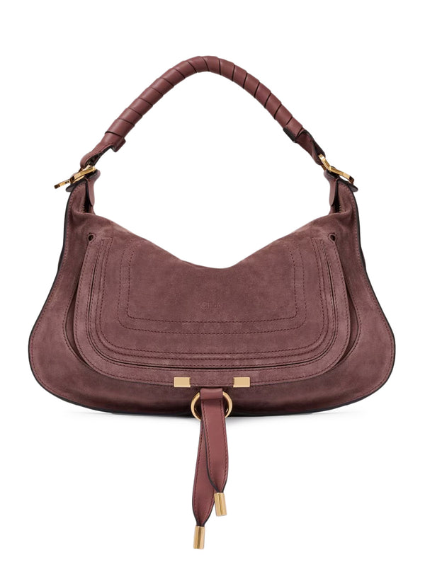 BORSA A SPALLA MARCIE PICCOLA IN PELLE SCAMOSCIATA