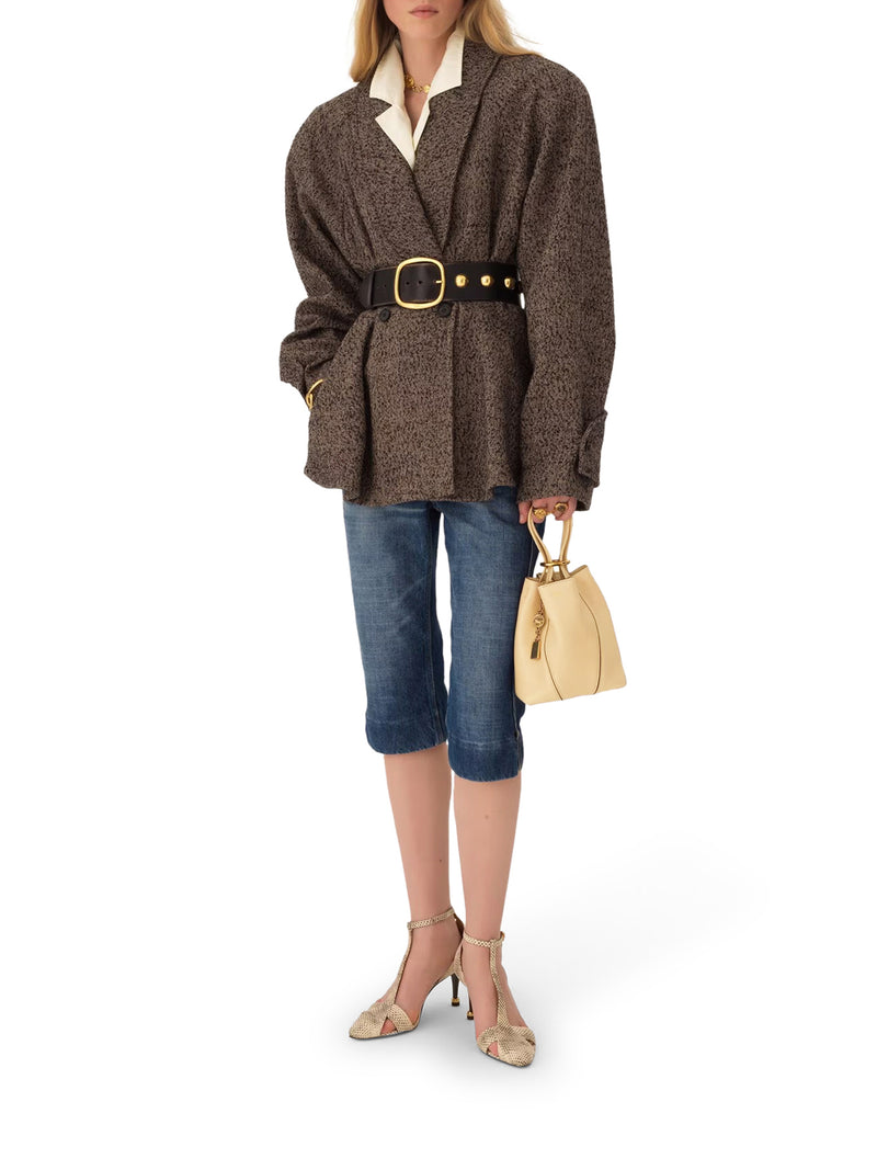 TOTE BAG PICCOLA CHLOÉ SPIN IN PELLE