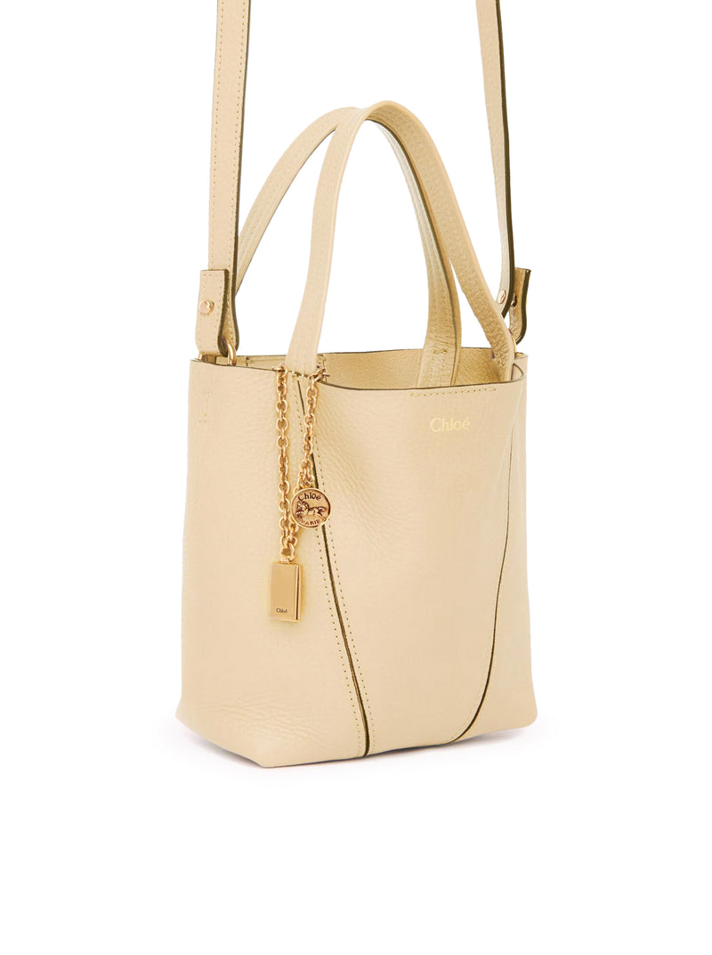 TOTE BAG PICCOLA CHLOÉ SPIN IN PELLE