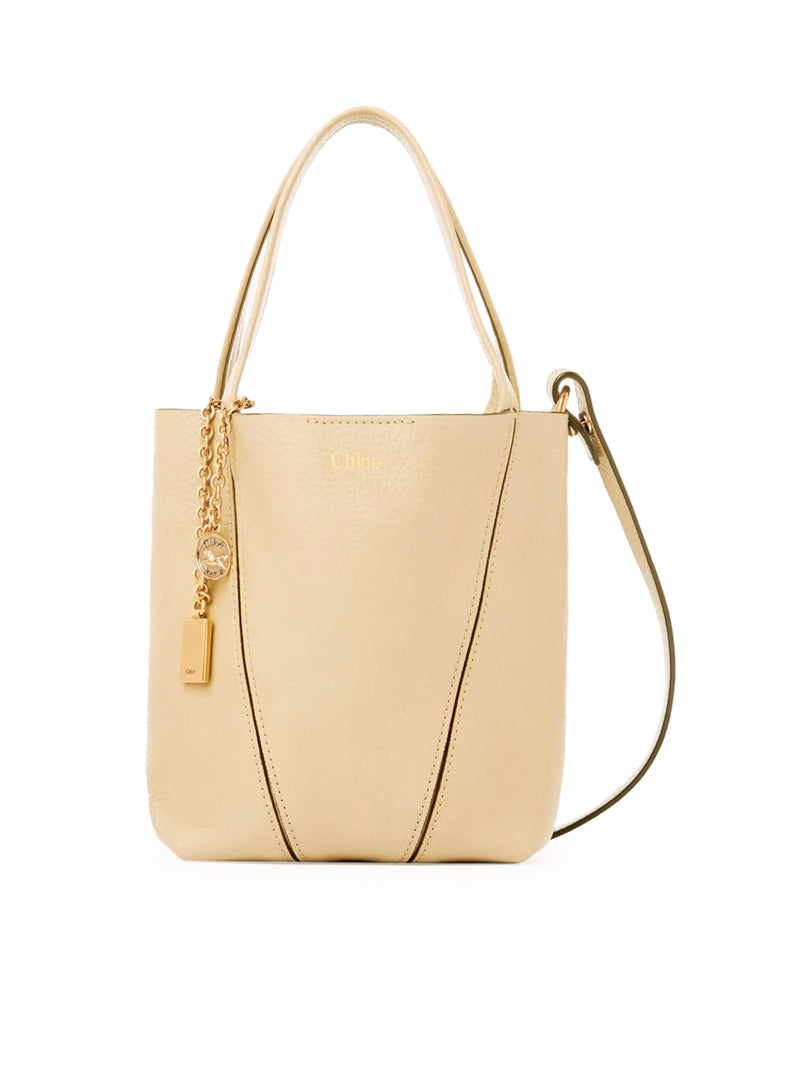 TOTE BAG PICCOLA CHLOÉ SPIN IN PELLE