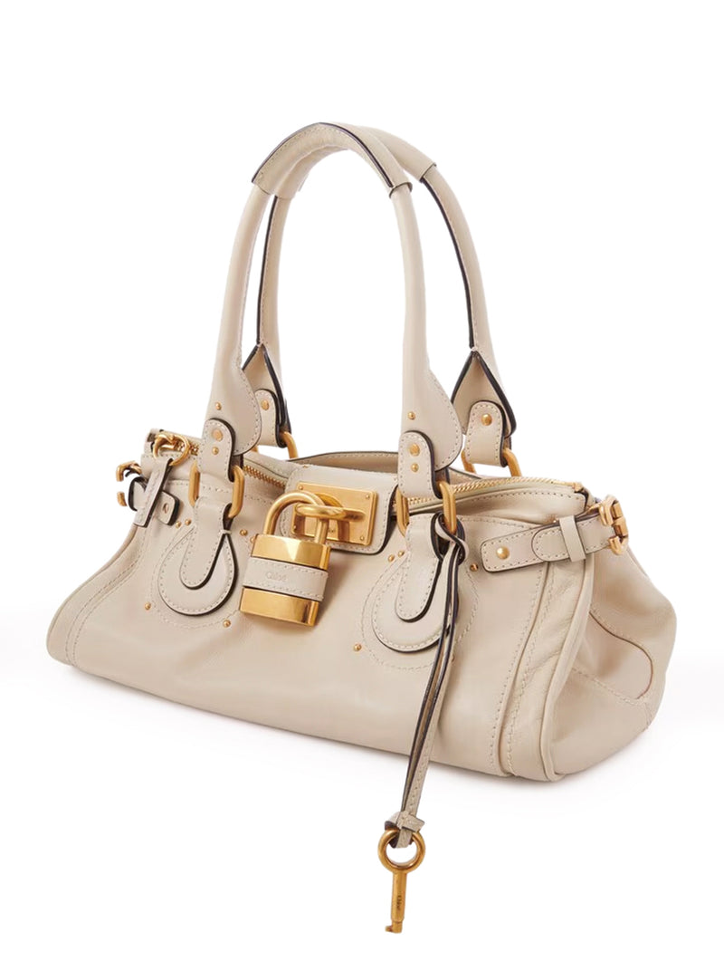 BORSA PADDINGTON IN PELLE GRANATA