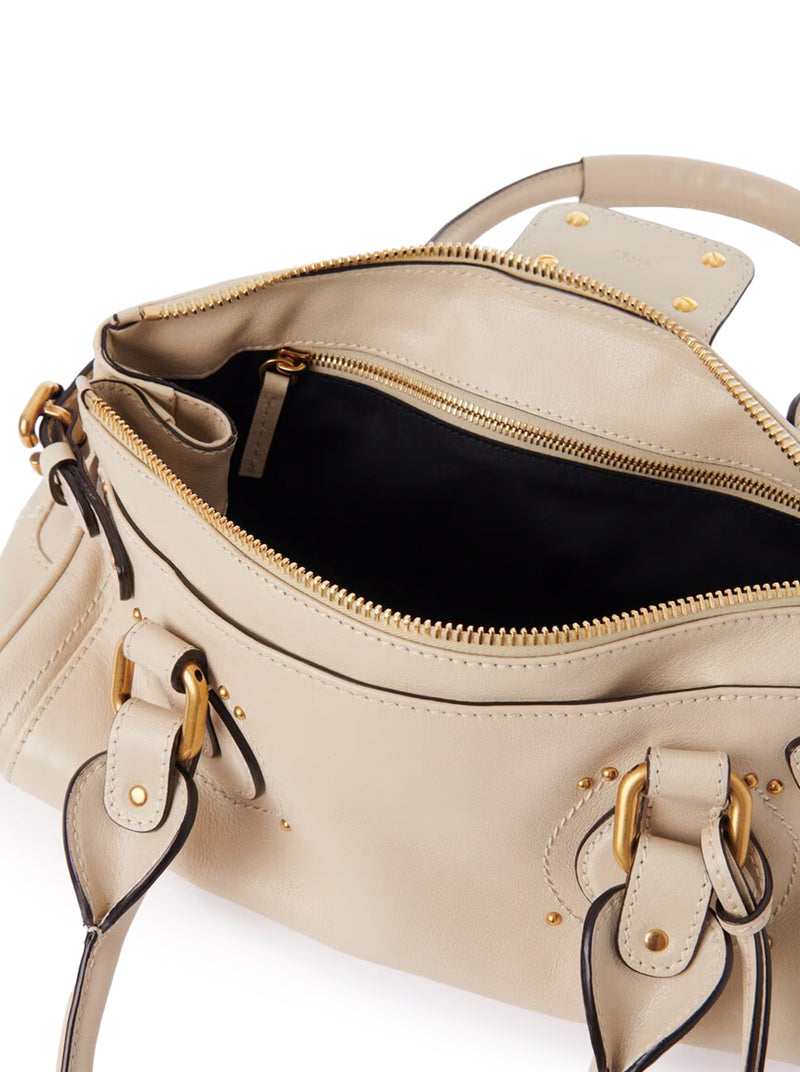 BORSA PADDINGTON IN PELLE GRANATA