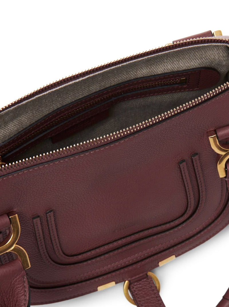 BORSA MARCIE PICCOLA IN PELLE GRANATA
