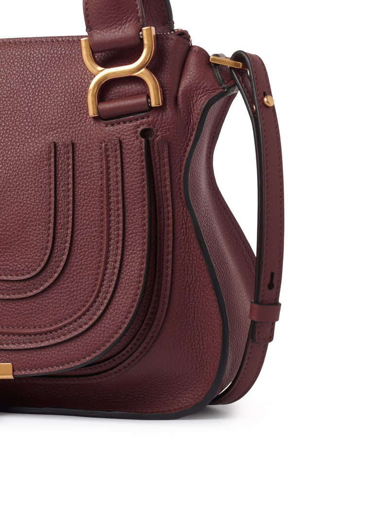 BORSA MARCIE PICCOLA IN PELLE GRANATA