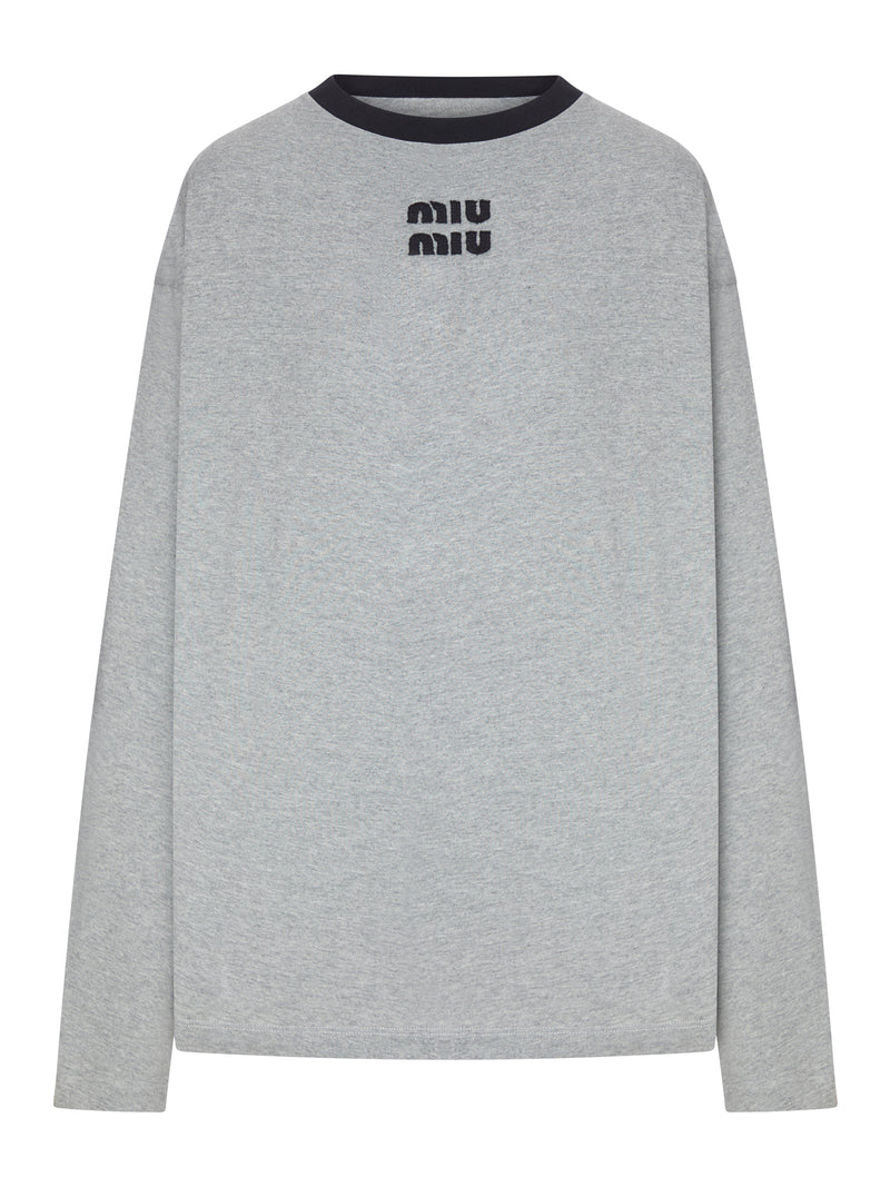 T-SHIRT MANICA LUNGA IN JERSEY DI COTONE