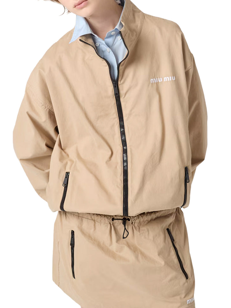 BLOUSON IN GABARDINE WASHED