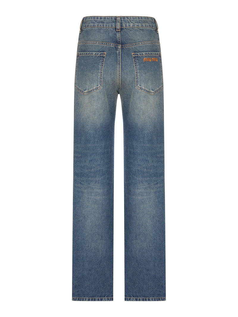 JEANS FIVE POCKET A GAMBA DRITTA