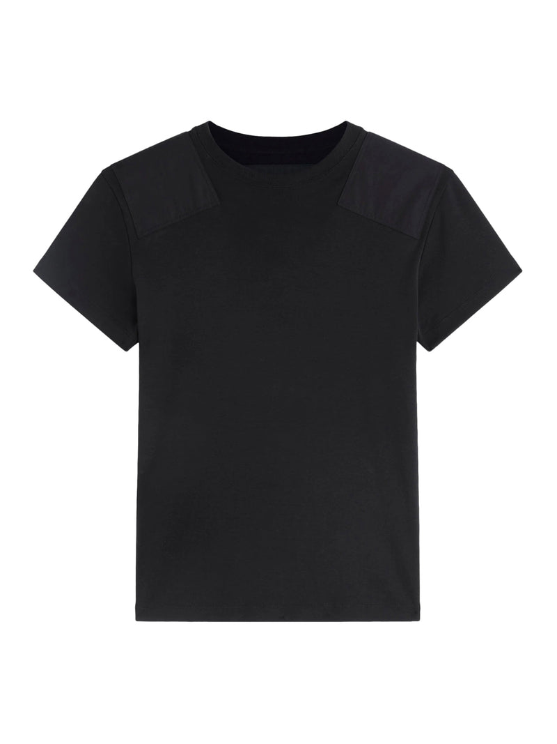 T-SHIRT CON TOPPE IN COTONE NERO