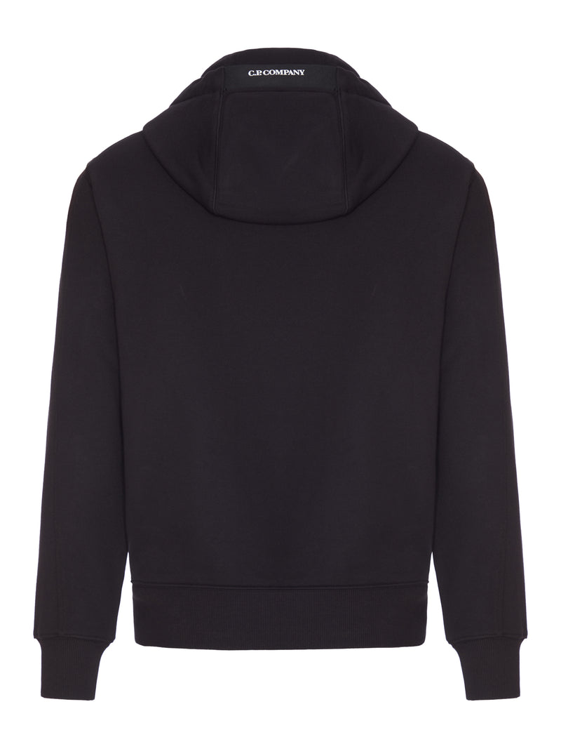 FELPA IN COTONE CON CAPPUCCIO E COULISSE