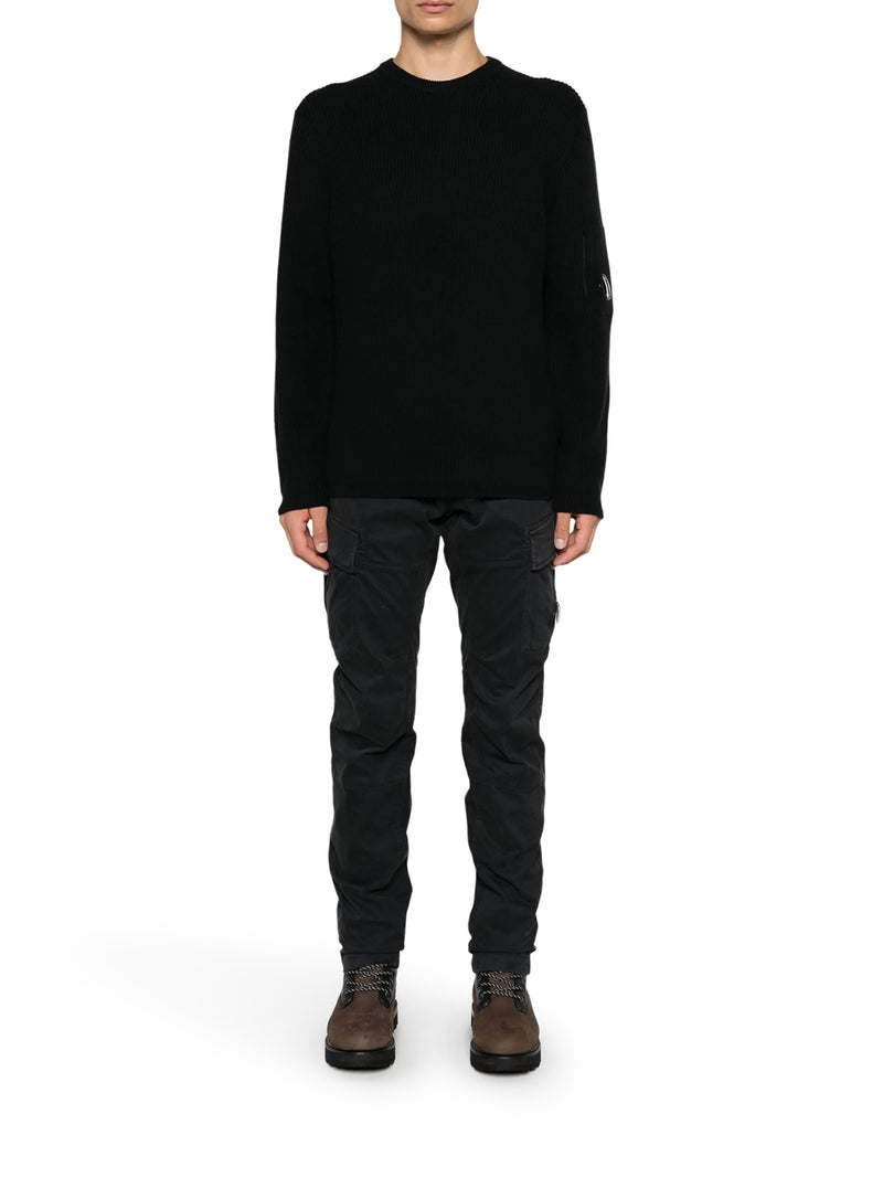 PANTALONI CARGO IN COTONE CON LOGO