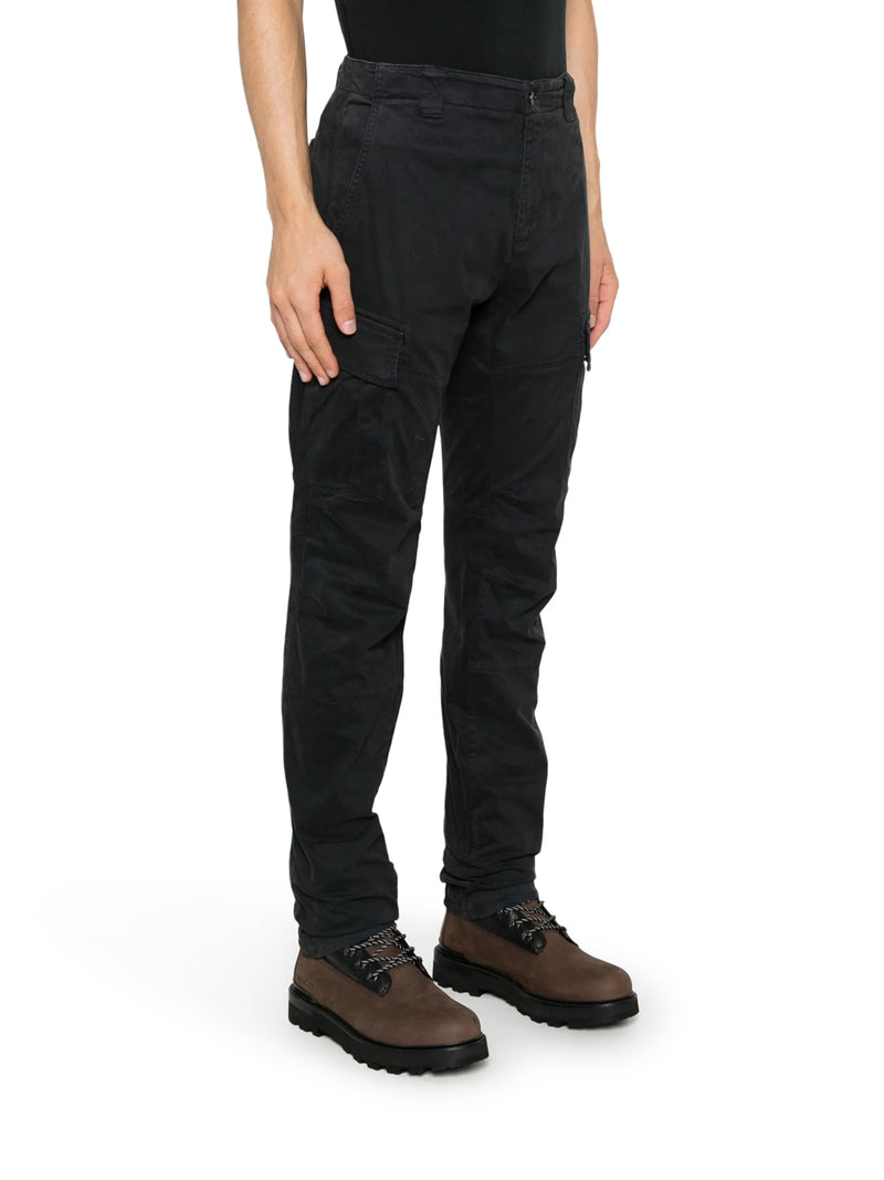 PANTALONI CARGO IN COTONE CON LOGO