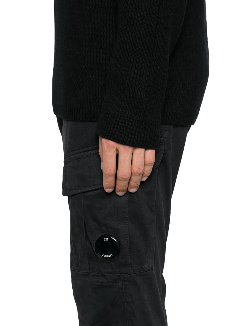 PANTALONI CARGO IN COTONE CON LOGO